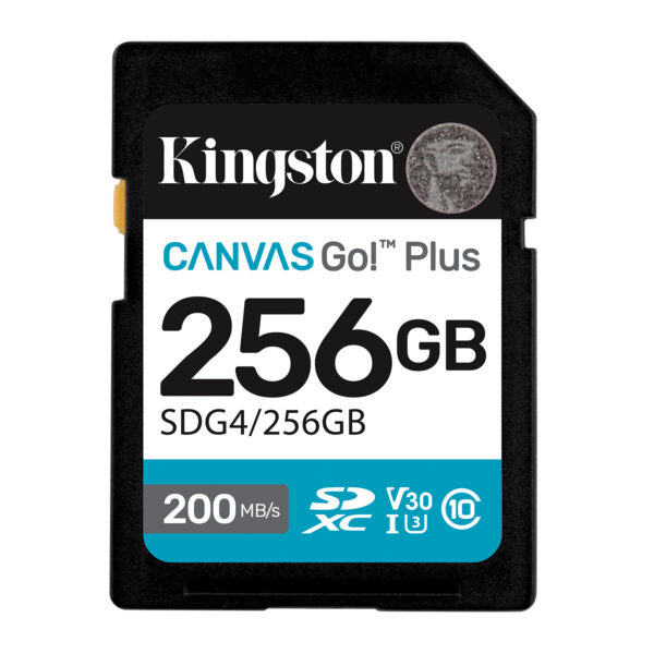 Kingston SDXC Card 256GB  U3 V30 Canvas Go! Plus 170MB/s