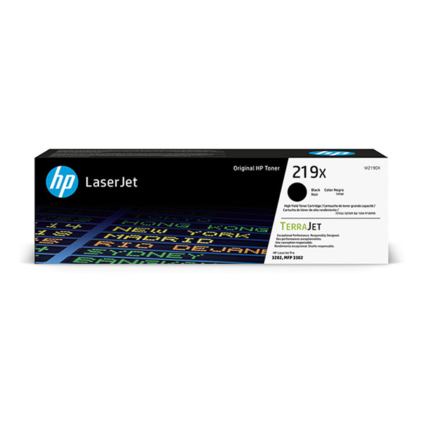 HP 219X (W2190X) toner zwart hoge capaciteit (origineel) (tot 3.200 pagina's)