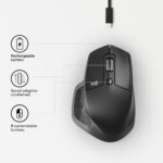 Logitech Wireless Mouse MX Master 2S graphite Bluetooth retail  (wit doosje) - Afbeelding 3