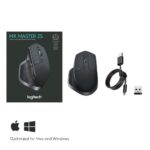 Logitech Wireless Mouse MX Master 2S graphite Bluetooth retail  (wit doosje) - Afbeelding 4