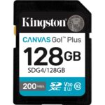 Kingston SDXC 128GB U3 V30 Canvas Go Plus  (4K Ultra-HD videos) (read: 200MB/s write: 160MB/s)
