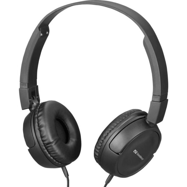 Sandberg On Ear headset Kabel Zwart Vouwbaar Mobiele telefoon