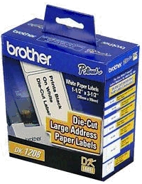 a15712 Brother DK-11208 Die-Cut label 90mm x 38mm - Groot adreslabel (400 labels/rol) - Afbeelding 1