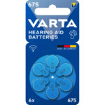 Varta Knoopcelbatterij ZA675 Blister 6 Stuks