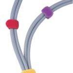 KoNIG kabelbinders met klittenbandsluiting 5 verschillende kleuren 10 stuks