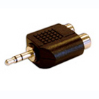 Adapter stereo 2x tulp F > 3.5mm stereo jack
