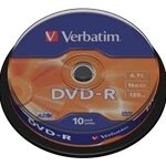 Verbatim DVD-R 4.7GB 16speed Spindle 10pk