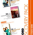 Ilford Discovery Pack (20xA4 Premium Plus 270G + 20xA4 Premium Photo 250G)  op=op prijs