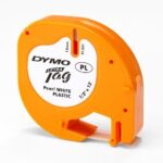 Dymo LetraTag Tape Plastic White (12mm x 4m) / S0721660