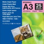 Brother A3 Fotopapier Mat 25Vel voor Inkjet Printers BP60MA3