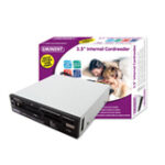 Eminent EM1059 interne cardreader 3.5" incl USB2.0 poort met zwart. beige en zilveren frontjes (XD.CF.SD.MS.MD.SM) met ondersteunig voor SDXC(t/m 2Tb)