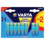 Varta High Energie LR6 Batterij 8 stuks AA