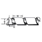 DWC-Select spiraalband 4mm 10Mtr wit/doorzichtig (niet per meter verkrijgbaar) - Afbeelding 2