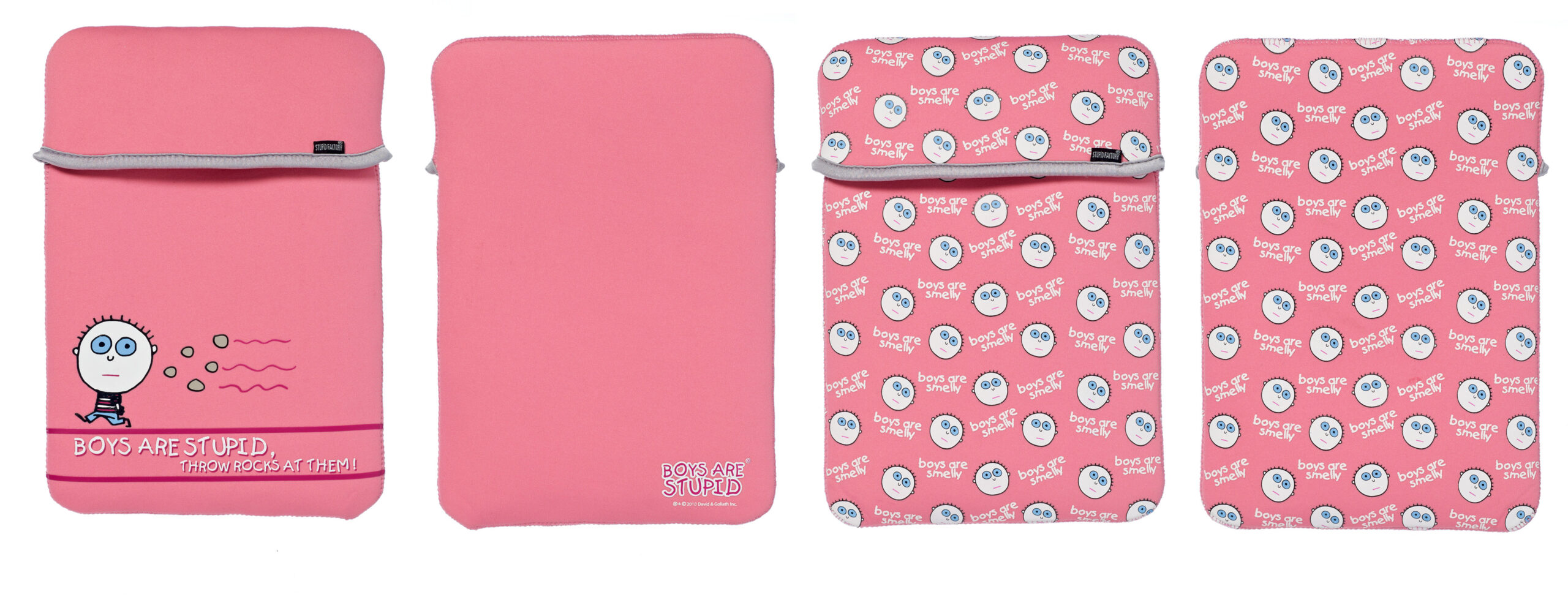 a26242 Boys Are Stupid Laptop Sleeve 10.2" - Afbeelding 1