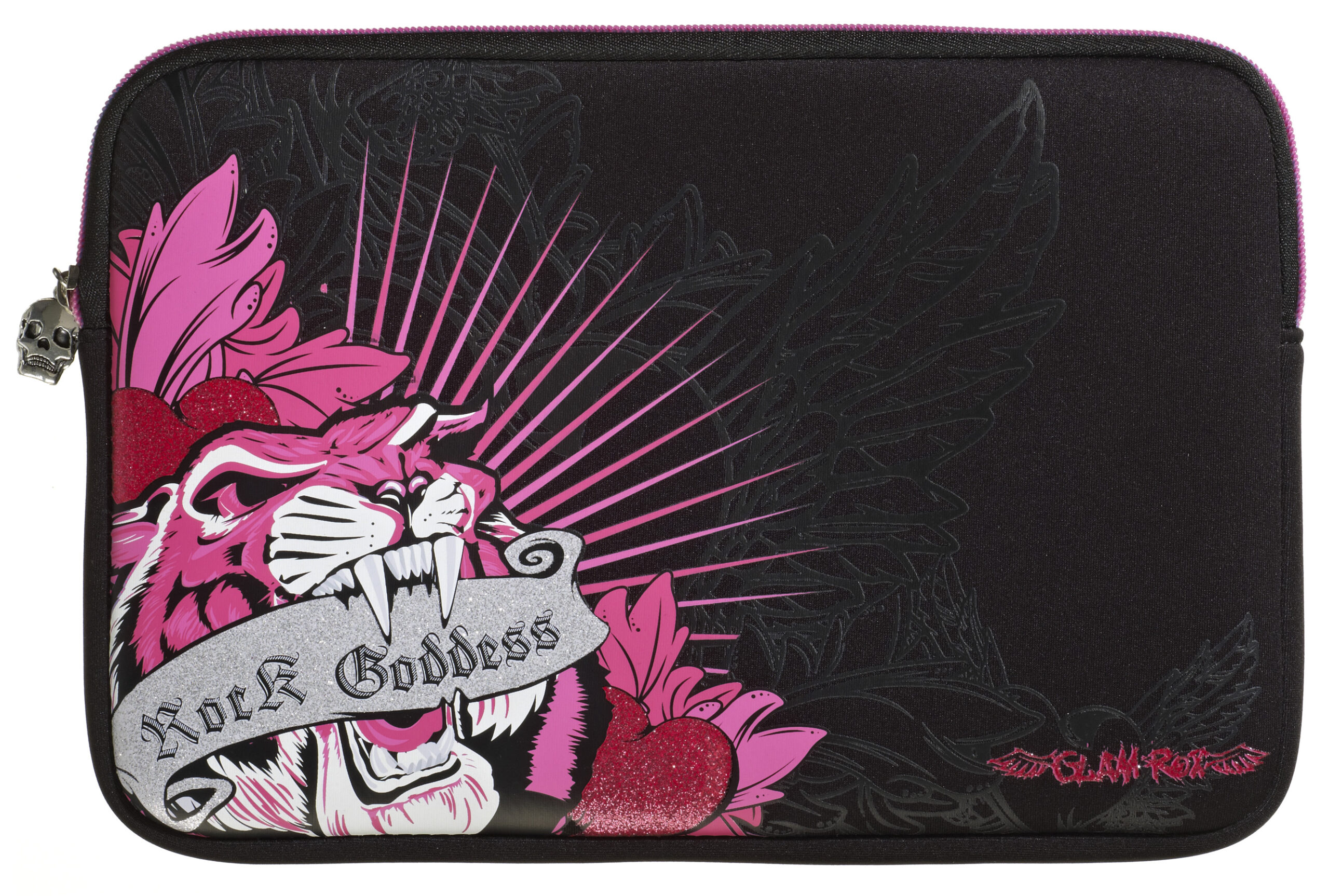 a26254 GlamRox Laptop Sleeve 10.2" Tiger op=op - Afbeelding 1