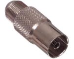 F-connector schroef socket naar coax socket adapter per stuk