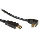 Usb 2.0 kabel A male> B male haakse kabel 1.8mtr