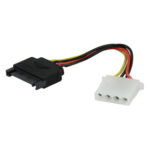 DWC-Select Sata voeding Molex Naar Molex Omzetstuk  LET OP! DEZE IS CONTRA (om een pata hdd of brander op sata kabel aan te sluiten)