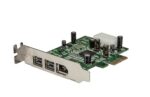 Startech.com 3 PORT 2B 1A LOW PROFILE 1394 PCI-E FIREWIRE CARD op=op