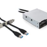 DeLock Card Reader USB3.0  3.5 > All in 1 + USB  3.0 Poort