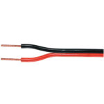Luidsprekerkabel Audio Speaker ROOD / ZWART dikte: 2 x 0.75mm2  prijs per meter