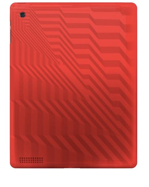 a28988 CASE-MATE iPad 2 Case Gelli Red - Afbeelding 1