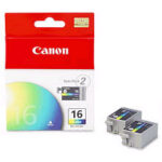 Canon BCI-16 - 2 Inktcartridges - Kleur (2x 2.5ml. tot 75 pagina's)