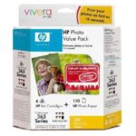 HP 363 Photo Pack (Zwart. Cyaan. Magenta. Geel. Light Magenta. Light Cyaan) + 150 Vel Fotopapier