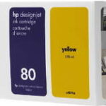 HP 80 inktcartrage C4874A Geel (tot 2200 pagina's met 5% bedrukt)