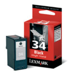 Lexmark Nr.34XL (18C0034) Inktcartridge - Zwart (Tot 475 pagina's met 5% bedrukt)   451ZE56