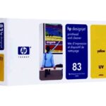 Hp 83 printkop met printkopreiniger UV C4963A - Geel
