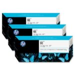 HP 3x 91 licht grijs (bevat: 3x 775ml)