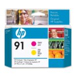 HP 91 printkop Magenta en geel