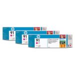 HP 3x 91 magenta (bevat: 3x 775ml)