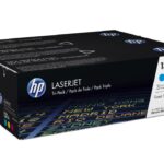 HP Toner/131A Tri-Pack CYM LJ Cartridge HP 131A - 3-pack - yellow. cyan. magenta - original - LaserJet - toner cartridge ( U0SL1AM )
