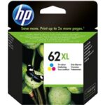 HP 62XL Tri-color 62 XL (tot 415 pagina's met 5% bedrukt)