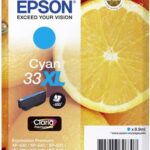 Epson 33XL cyaan 8.9ml (tot 650 pagina's met 5% bedrukt)