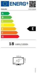 Philips 243V7QJ  23.8Inch / F-HD / IPS /5ms/75hz//DVI/HDMI/VGA/VESA/speakers - Afbeelding 2