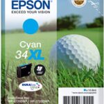 Epson 34XL cyaan (tot 950 pagina's met 5% bedrukt)