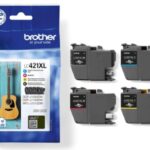 Brother LC-421XLVAL Value Pack (tot 500 pagina's met 5% bedrukt)
