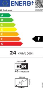 LG 27UP650-W   Zwart - Afbeelding 2