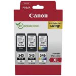 Canon 2x PG-545X Lzwart  / CL-546XL Multipack   (2x zwart en 1x kleur)