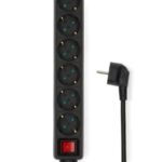 Nedis Stekkerdoos 6 voudig 1.5Mtr zwart