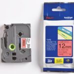 Brother TZ-431 12mm - black on red - laminated (8Mtr)
