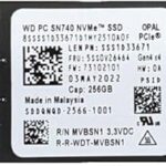 Western Digital SN740 512GB Bulk PCIE 4.0 NVME 5000/4000MB/s
