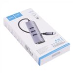 Hoco USB-C Ethernet Adapter Lan Hub Usb Gigabit Rj45 - Afbeelding 2