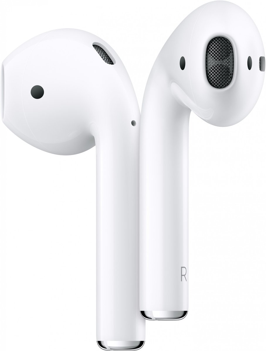 a58633 Gebruikte Apple AirPods 2nd Gen. with Lightning Charging Case White (LET OP Linkeroortje ontbreekt!) - Afbeelding 1