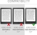 SleepCover kobo Aura HD/ H2O SleepCover Black - Afbeelding 2