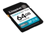 Kingston Secure Digital Card 64GB  SDXC  Klasse10 U3 V30 Canvas Go! Plus  (Leessnelheid	 200MB/s) - Afbeelding 2