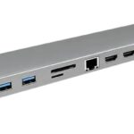 Logilink Docking 3xVideo USB-C, 100W, 4K, 11 Port